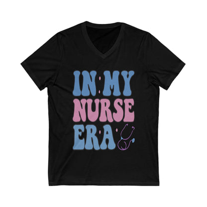 Nurse-Inspired V-Neck Tee, Funny Nurse Shirt, Gift for Nurses, Healthcare Apparel, Nurse Appreciation Day, Casual Wear