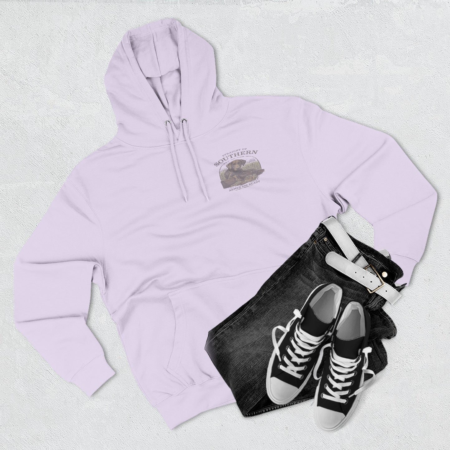 Southern Retriever Hoodie — 'Straight Up Southern' Graphic Pullover