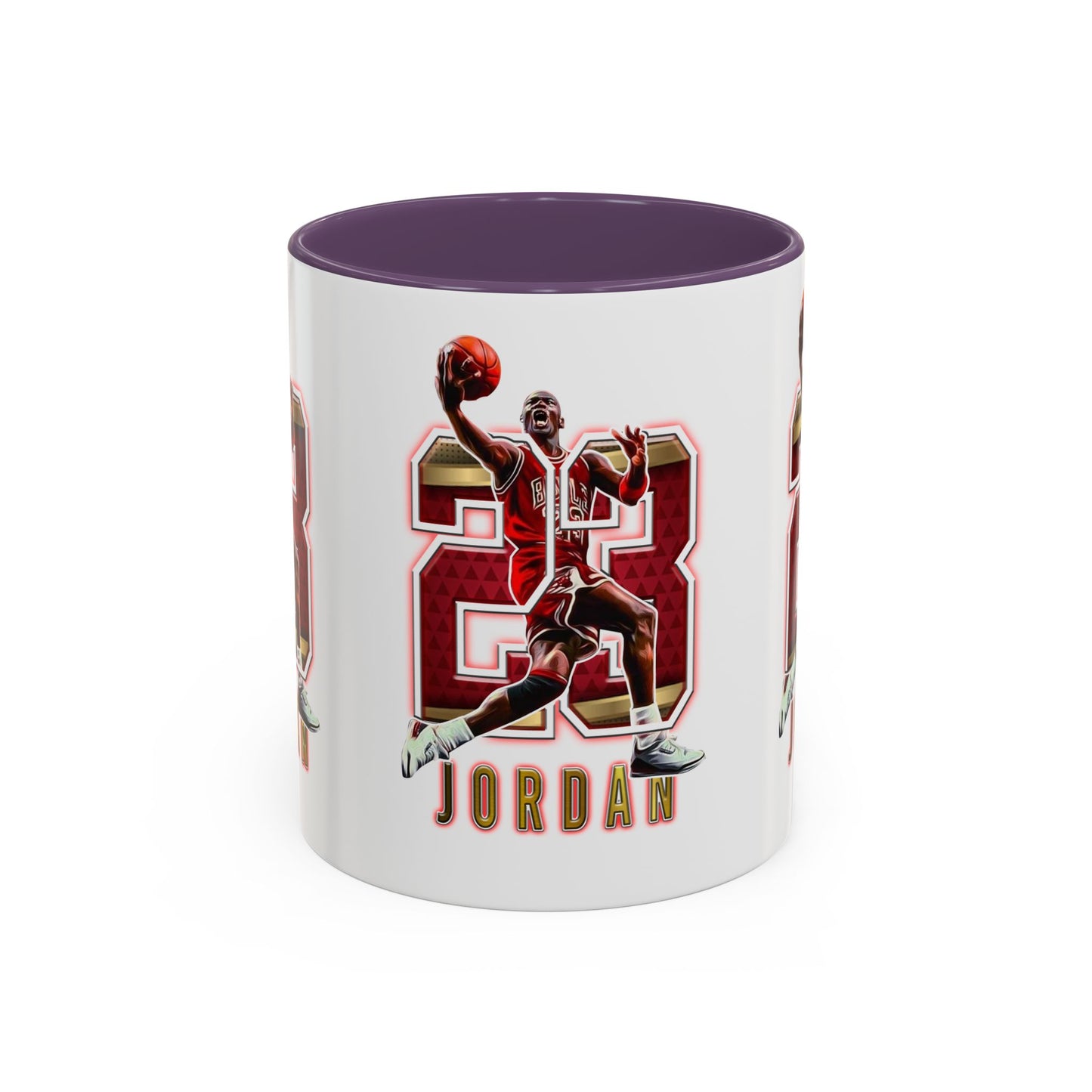 Michael Jordan Accent Coffee Mug - 11oz & 15oz - Perfect Gift for Sports Fans, Collectors, Basketball Lovers, Unique Gift Idea