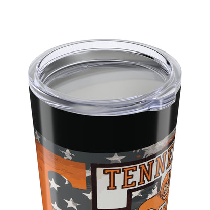 Tennessee Vols Tumbler, Sports Fan Travel Mug, Gift for College Alumni, Tailgate Accessories, Party Drinkware, Home Bar Decor