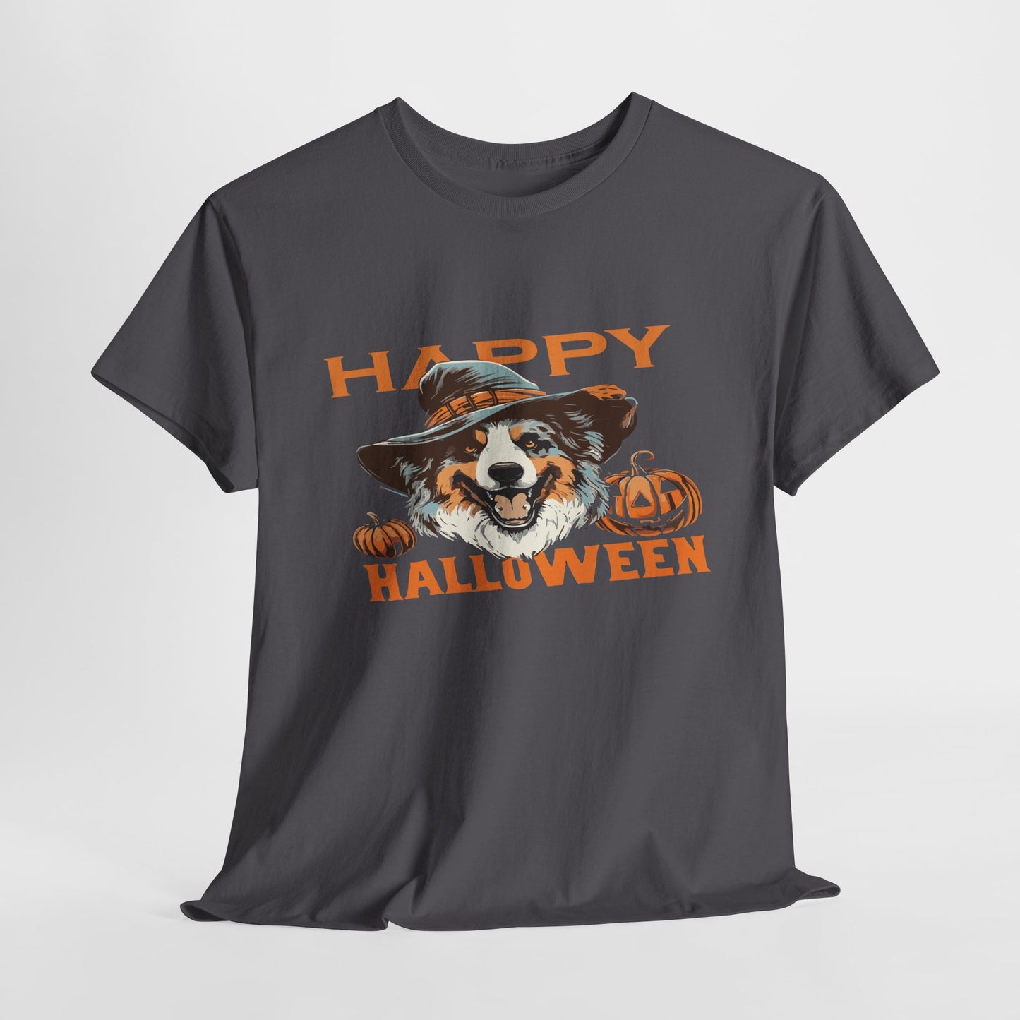 Halloween Dog Graphic Tee, Unisex T-Shirt, Spooky Pet Shirt, Fall Apparel, Trick or Treat Top