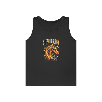 Unisex Heavy Cotton Tank Top - Stephen Curry Fan Apparel, Perfect for Sports Events, Summer Wear, Comfortable Activewear