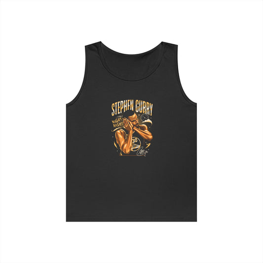 Unisex Heavy Cotton Tank Top - Stephen Curry Fan Apparel, Perfect for Sports Events, Summer Wear, Comfortable Activewear