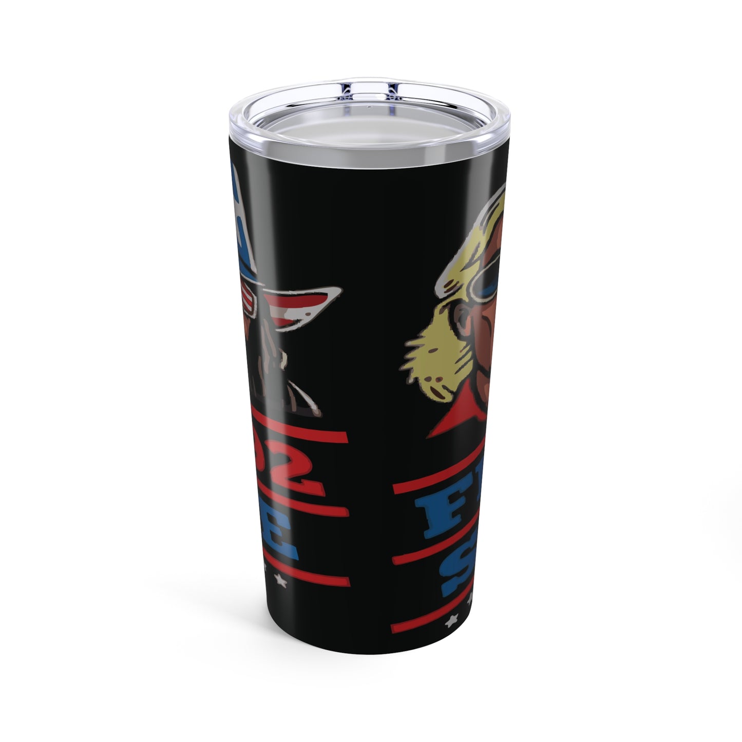 Randy vs. Flair Retro 20oz Tumbler — Vintage Wrestling Design