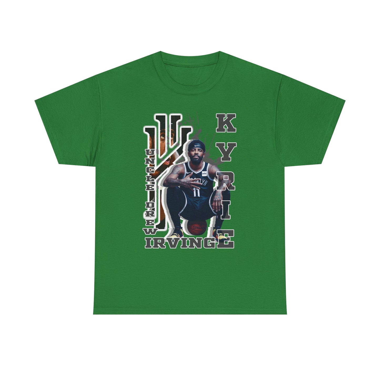 Kyrie Irving Unisex Heavy Cotton Tee, Basketball Fan Shirt, Sports Merchandise, Gift for Athletes, Streetwear Style