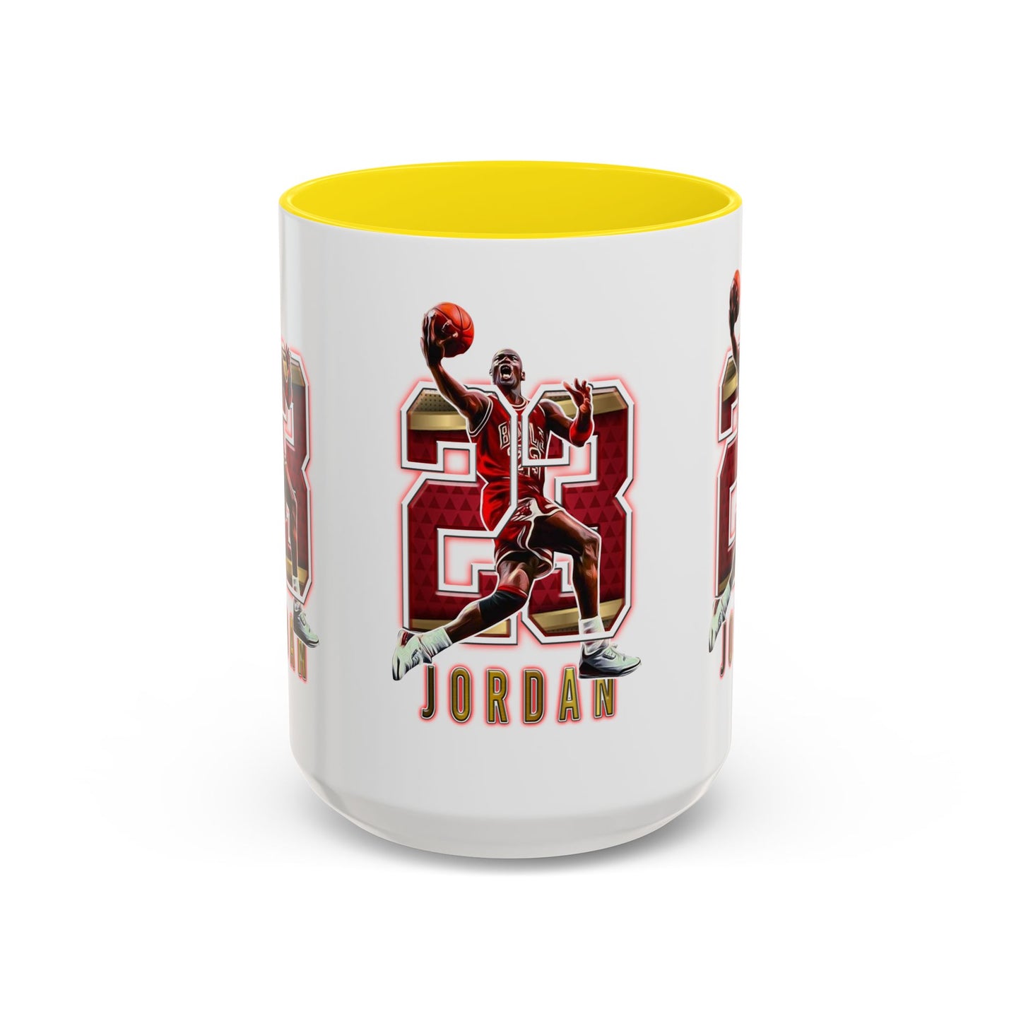 Michael Jordan Accent Coffee Mug - 11oz & 15oz - Perfect Gift for Sports Fans, Collectors, Basketball Lovers, Unique Gift Idea
