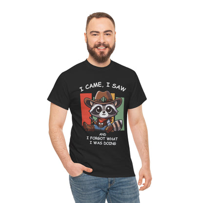 Fun Raccoon Graphic Tee, Cute Funny Animal T-Shirt, Unique Gift, Unisex Cotton Tee, Casual Wear, Birthday Gift, Humor Shirt