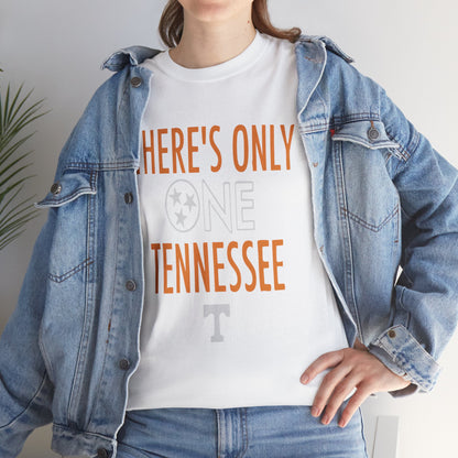 Tennessee Pride Tee, Unisex Heavy Cotton Tee, Tennessee Fans Gift, College Sports Apparel, Casual Everyday Wear, State Pride Shirt