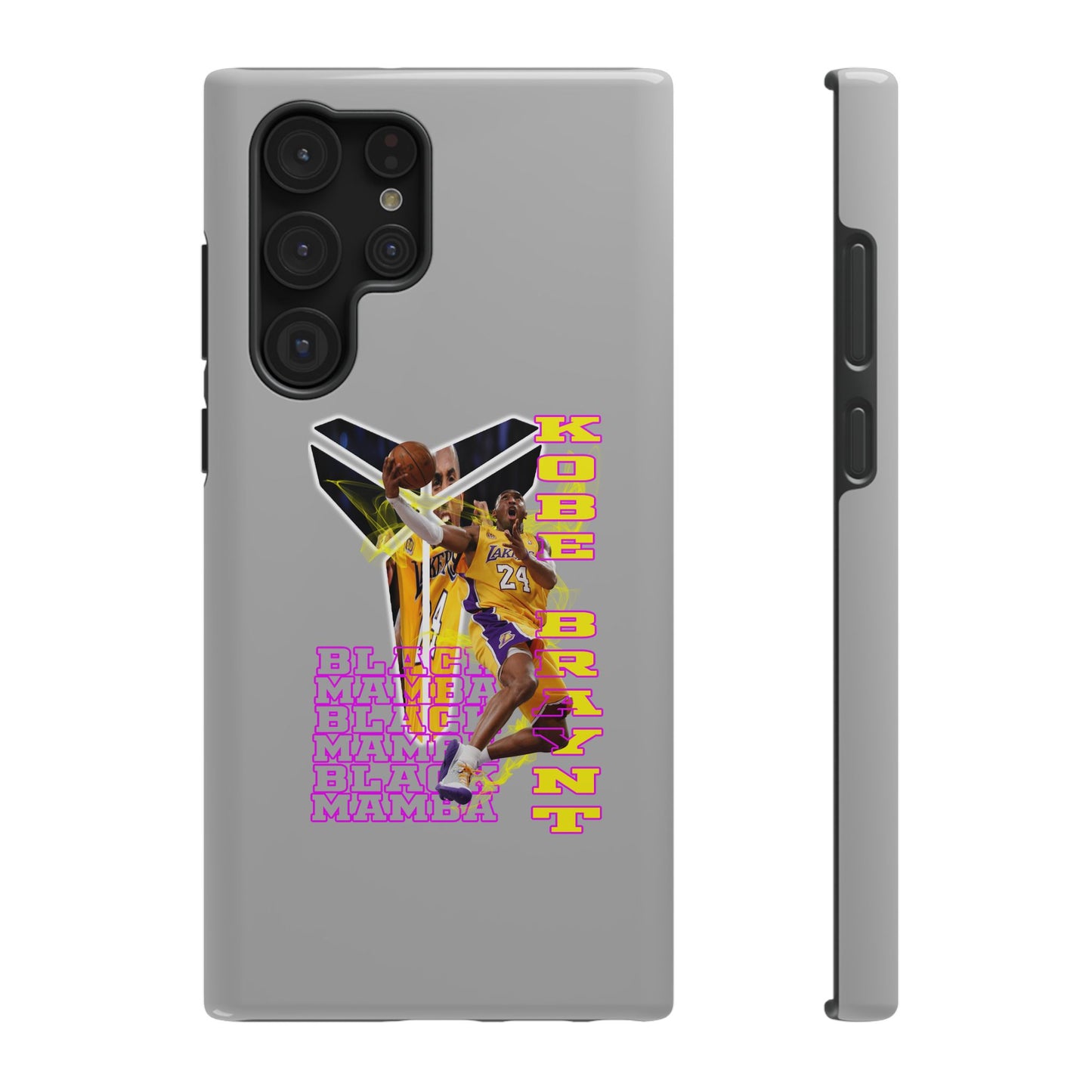 Impact-Resistant Phone Case — Bold Retro Basketball Graphic
