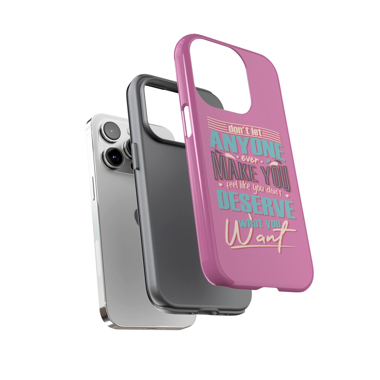 Inspirational Phone Case, Motivational Phone Cover, Tough Cases for Her, Gift for Friends, Self-Love Quote Case