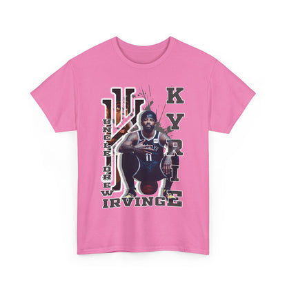 Kyrie Irving Unisex Heavy Cotton Tee, Basketball Fan Shirt, Sports Merchandise, Gift for Athletes, Streetwear Style