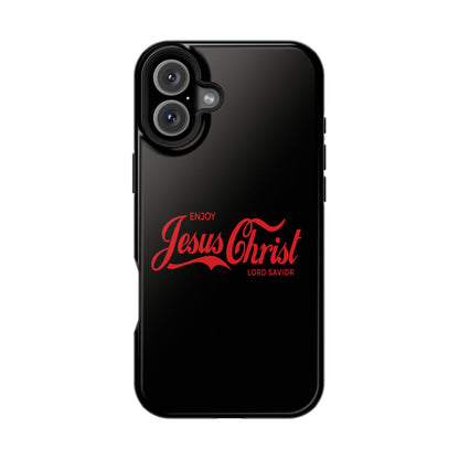 Impact-Resistant Phone Case: Enjoy Jesus Christ Lord Savior, Christian Gift, Durable Protection, Faith-Based Accessory, Holiday Gift