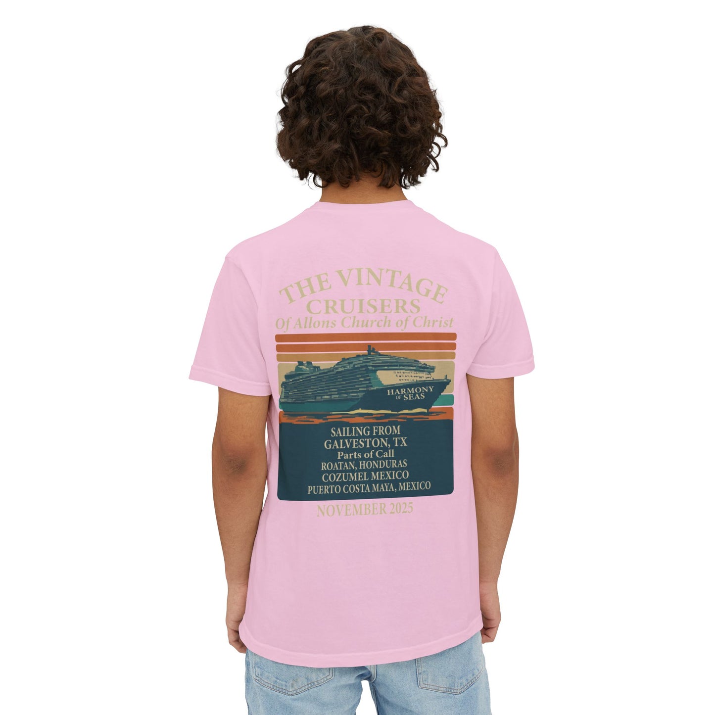 Vintage Allons church of Christ Cruise Pocket T-Shirt