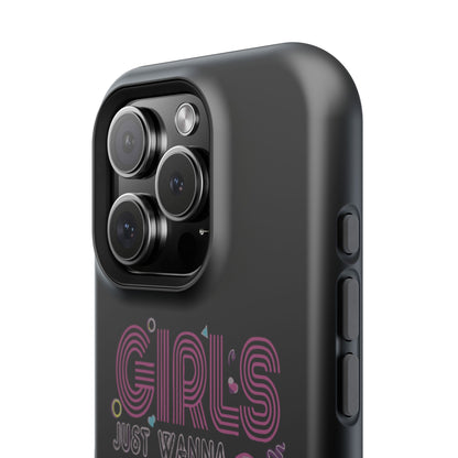 Fun Vibe Phone Case - Girls Just Wanna Have Fun Cell Case, Impact-Resistant Cover, Gift for Teens, Birthday Party Accessory, Trendy Tech