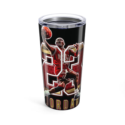 Michael Jordan 23 Basketball 20oz Tumbler — Retro Dunk Stainless Travel Cup