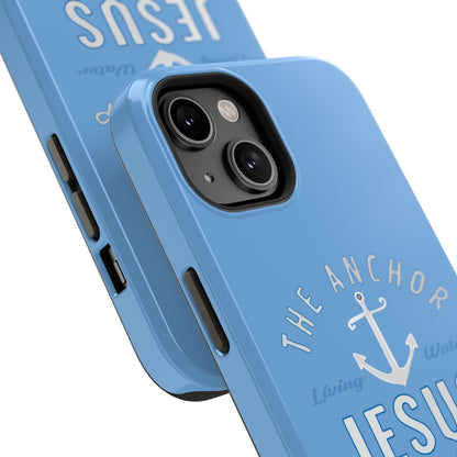 Jesus Anchor Phone Case, Christian Tech Accessories, Inspirational Gifts, Unique Phone Covers, Faith-Based Decor
