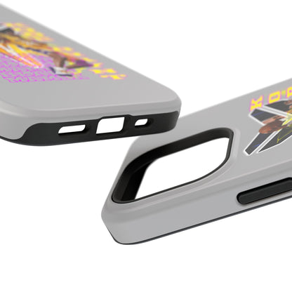 Impact-Resistant Phone Case — Bold Retro Basketball Graphic