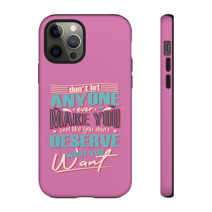 Inspirational Phone Case, Motivational Phone Cover, Tough Cases for Her, Gift for Friends, Self-Love Quote Case