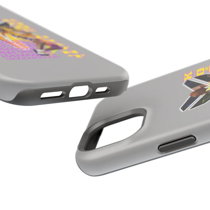 Impact-Resistant Phone Case — Bold Retro Basketball Graphic