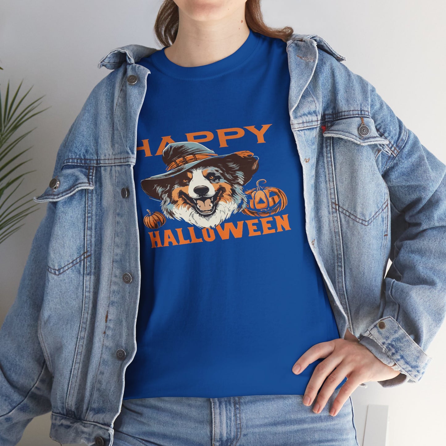 Halloween Dog Graphic Tee, Unisex T-Shirt, Spooky Pet Shirt, Fall Apparel, Trick or Treat Top