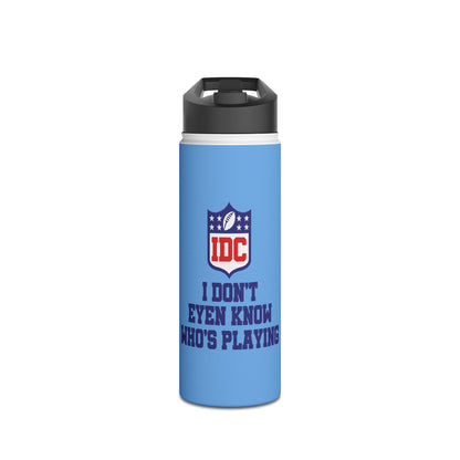 NFL Stainless Steel Water Bottle - Funny Sports Fan Gift, Hydration Flask for Game Days, Sports Events, Birthday Present, Home & Outdoors