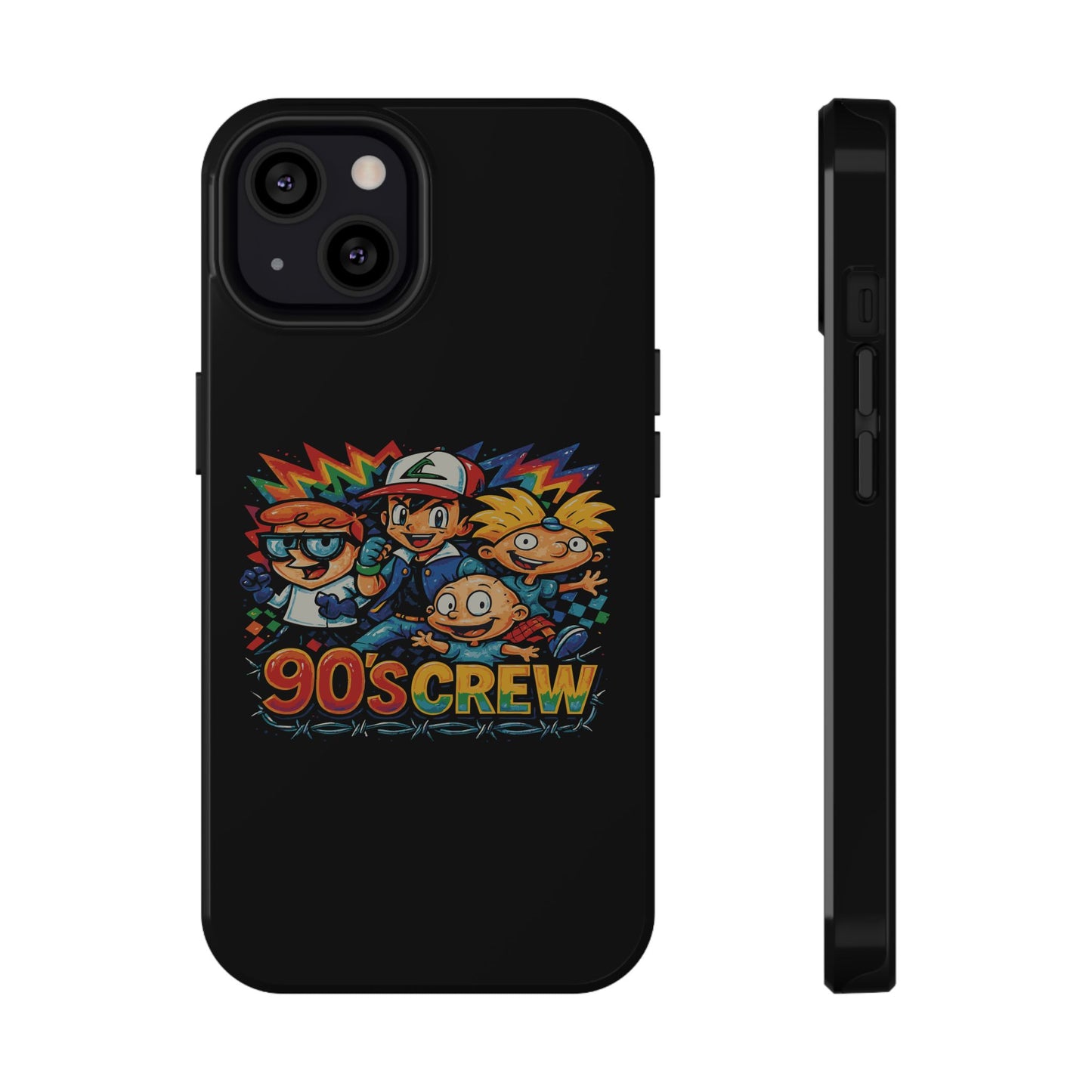 90s Crew Impact-Resistant Phone Case — Retro Cartoon Gamer Design