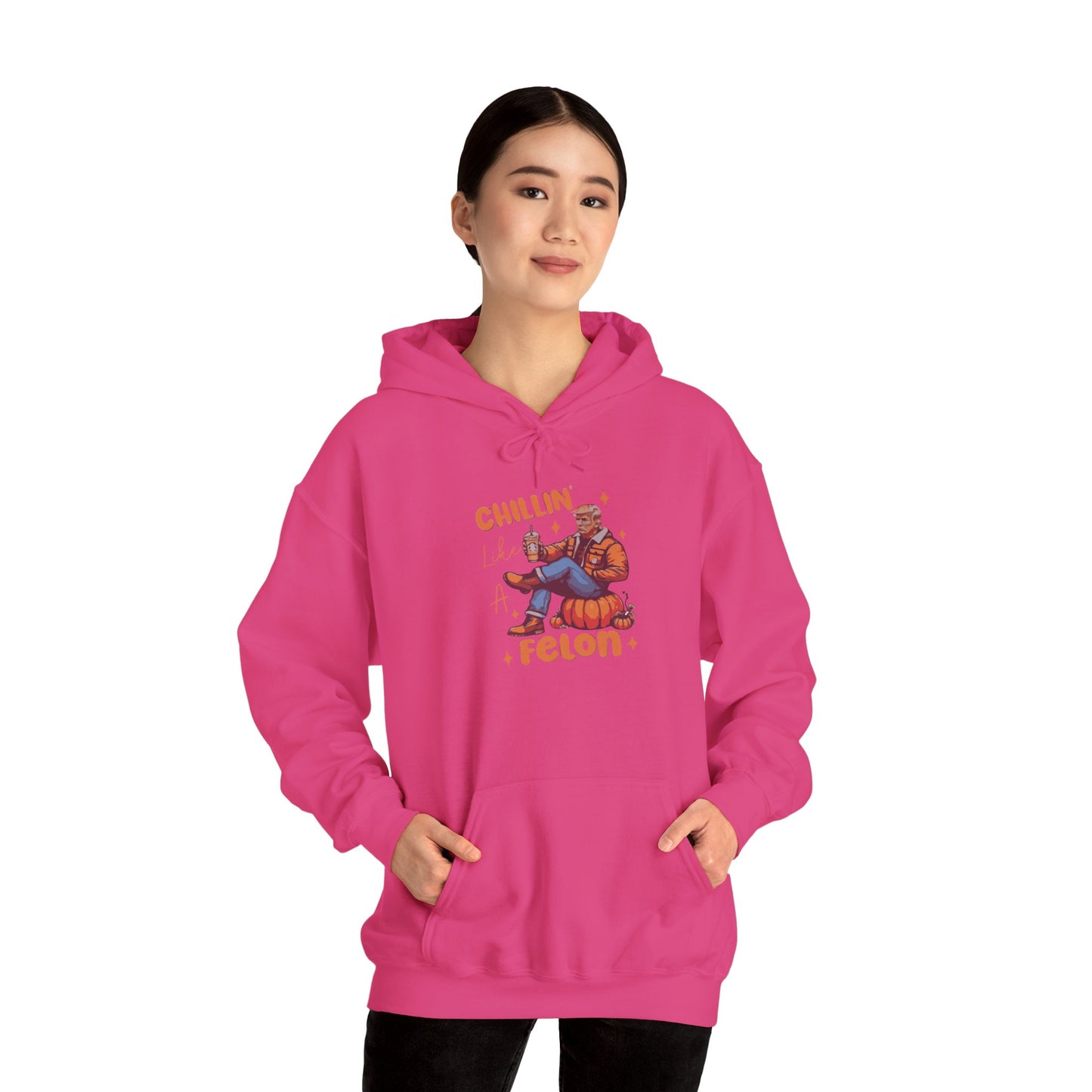 Chillin' Like a Felon Hoodie - Cozy Unisex Sweatshirt for Fall Celebrations