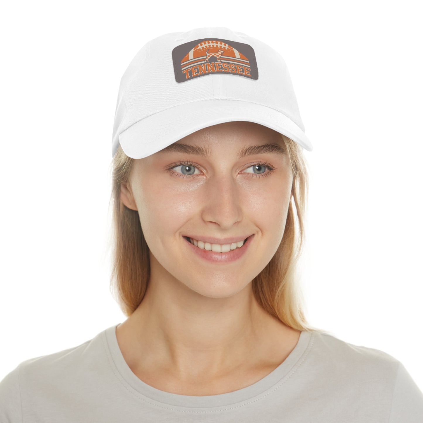 Tennessee Dad Hat with Leather Patch, Casual Hat, Sports Cap, Gift for Dads, Outdoor Hat, Summer Accessory