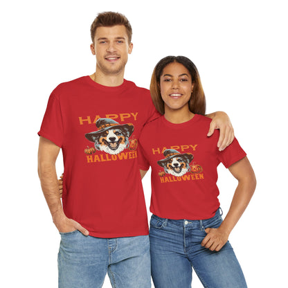 Halloween Dog Graphic Tee, Unisex T-Shirt, Spooky Pet Shirt, Fall Apparel, Trick or Treat Top