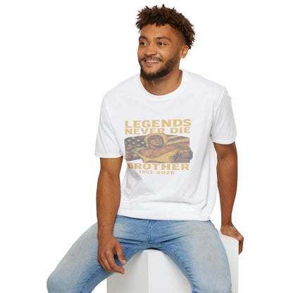Legends Never Die Brother Memorial T-Shirt – Vintage Tribute Tee (1952–2023)