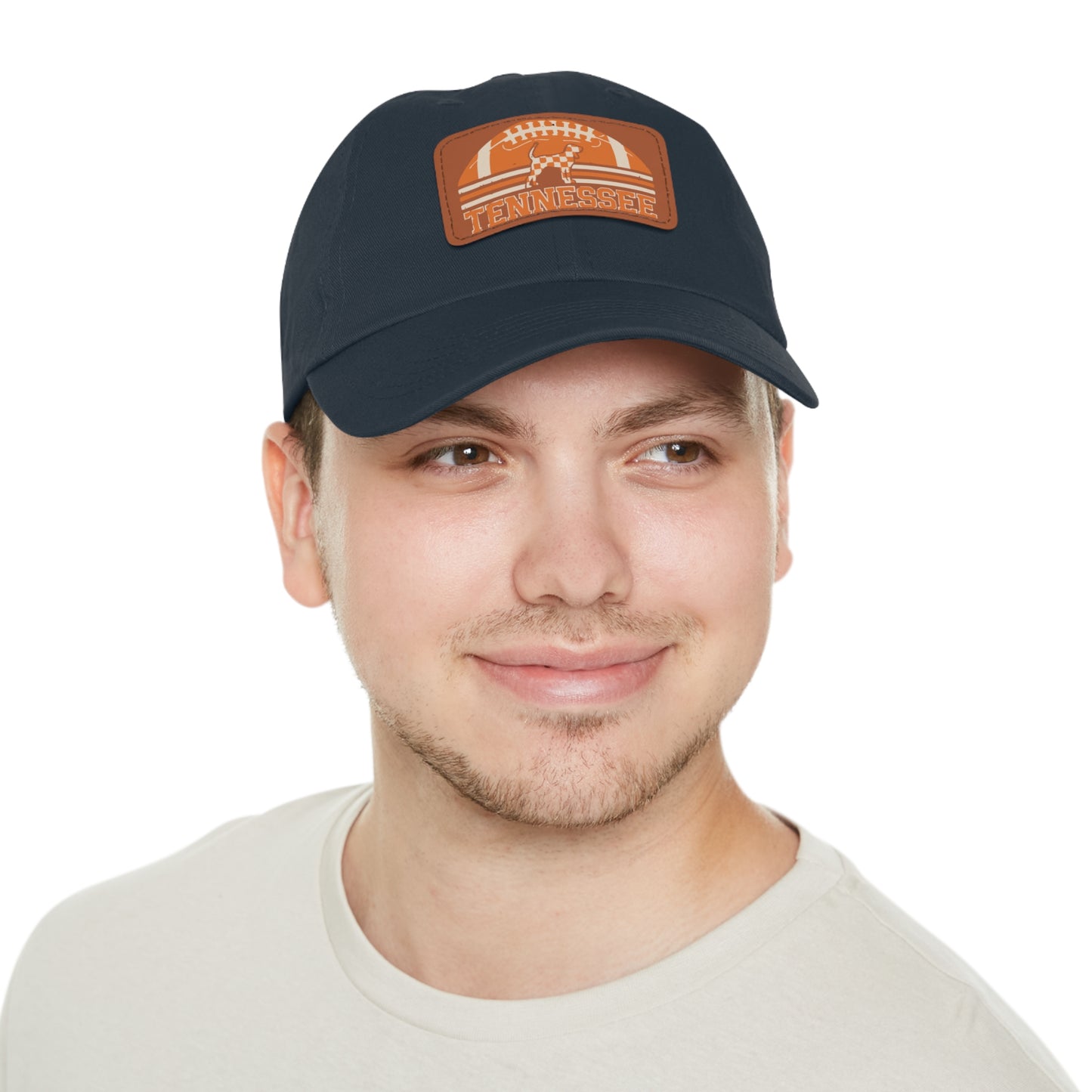 Tennessee Dad Hat with Leather Patch, Casual Hat, Sports Cap, Gift for Dads, Outdoor Hat, Summer Accessory
