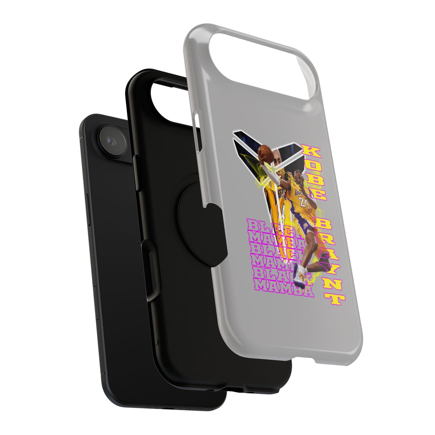 Impact-Resistant Phone Case — Bold Retro Basketball Graphic
