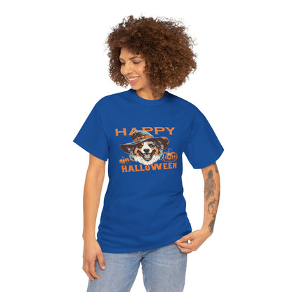 Halloween Dog Graphic Tee, Unisex T-Shirt, Spooky Pet Shirt, Fall Apparel, Trick or Treat Top