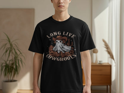 Long Live Cowghouls Graphic Ghost Western T-shirt product type