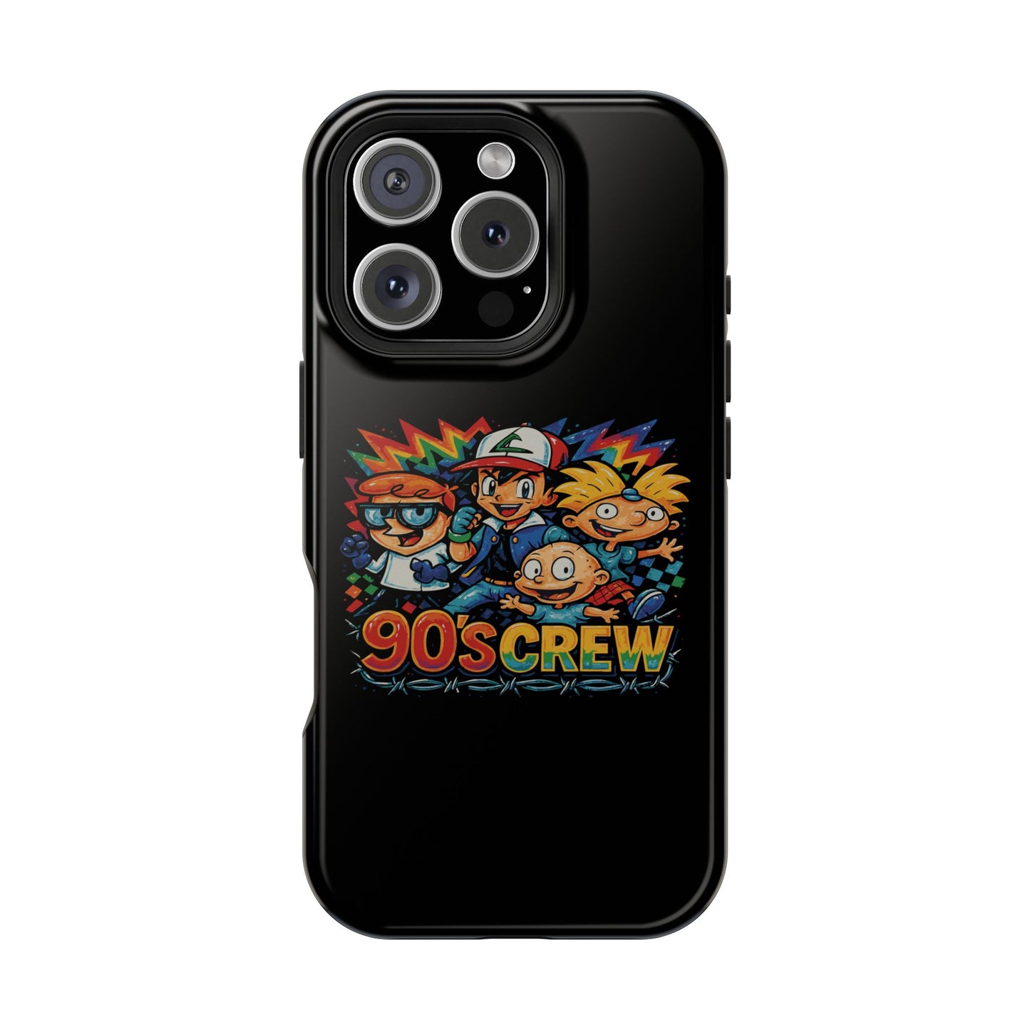 90s Crew Impact-Resistant Phone Case — Retro Cartoon Gamer Design