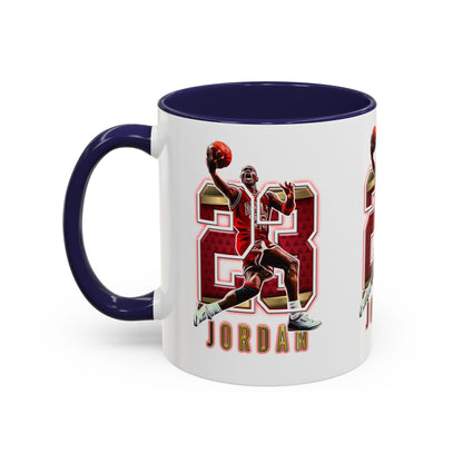 Michael Jordan Accent Coffee Mug - 11oz & 15oz - Perfect Gift for Sports Fans, Collectors, Basketball Lovers, Unique Gift Idea