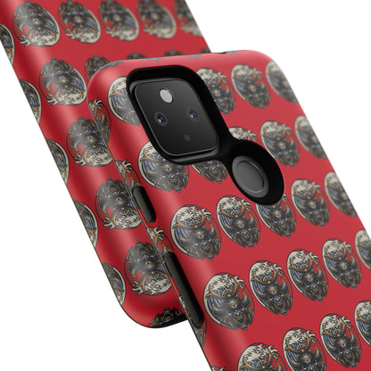 Bold Phone Case, Tough Phone Cover, Red Phone Protector, Unique Gift for Him/Her, Trendy Tech Accessory