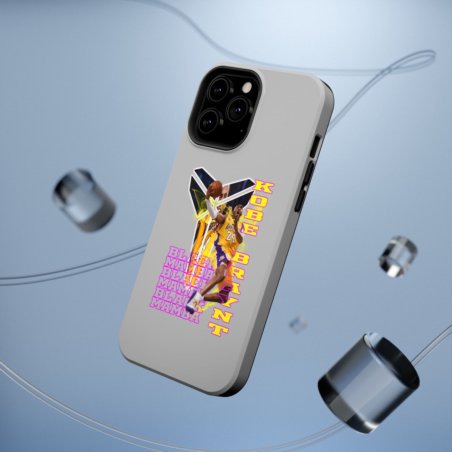 Impact-Resistant Phone Case — Bold Retro Basketball Graphic