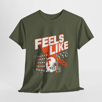 Unisex Heavy Cotton Tee - 'Feels Like' Retro Football Tee, Casual Style, Game Day Shirt, Gift for Sports Fans, Outdoor Activities