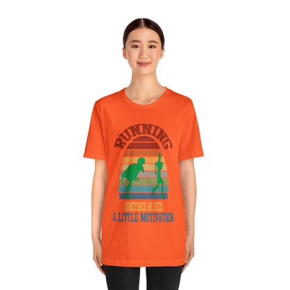 Running With Movite Unisex Jersey Short Sleeve Tee