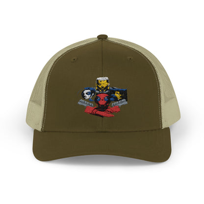 Snapback Trucker Cap - Deadpool Marvel, Deadpool 2 Movie Design