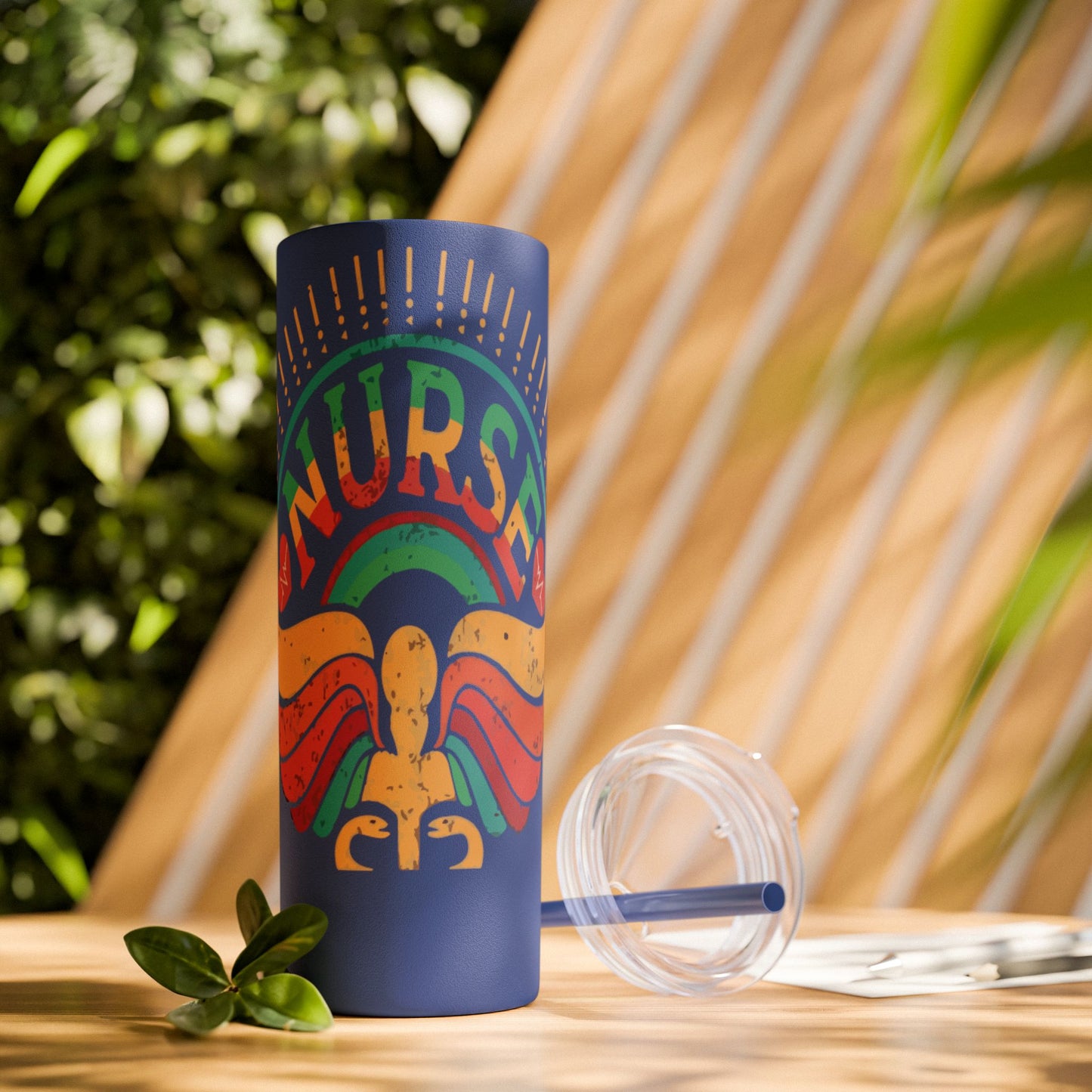 Nurse Skinny Tumbler, 20oz, Motivational Drinkware, Gift for Nurses, Summer Hydration, Nurse Appreciation Day