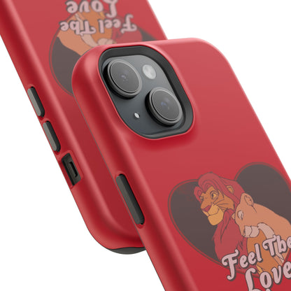 Impact-Resistant Phone Case, Cute Gift for Animal Lovers, Valentine's Day Present, Durable Phone Protection, Heart Design