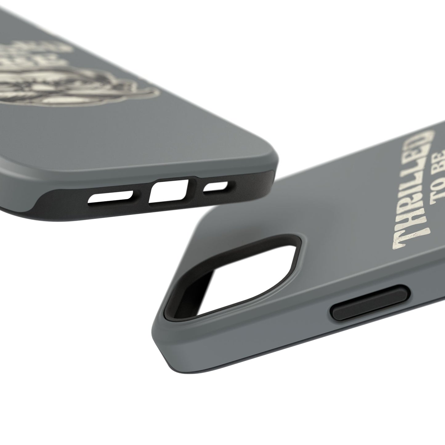 Phone Case — "Thrilled to Be Here" Vintage Mustache Man Impact Case