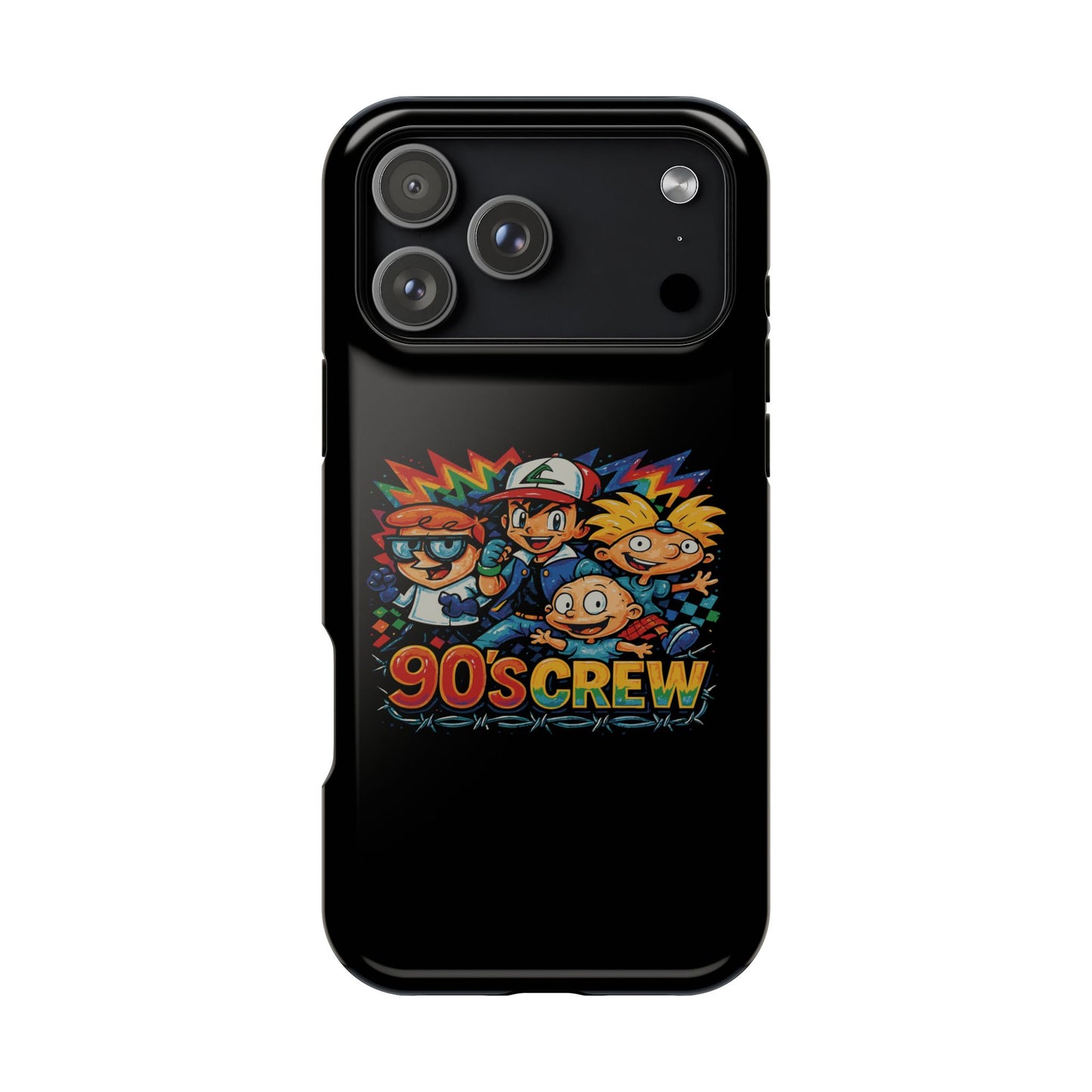 90s Crew Impact-Resistant Phone Case — Retro Cartoon Gamer Design
