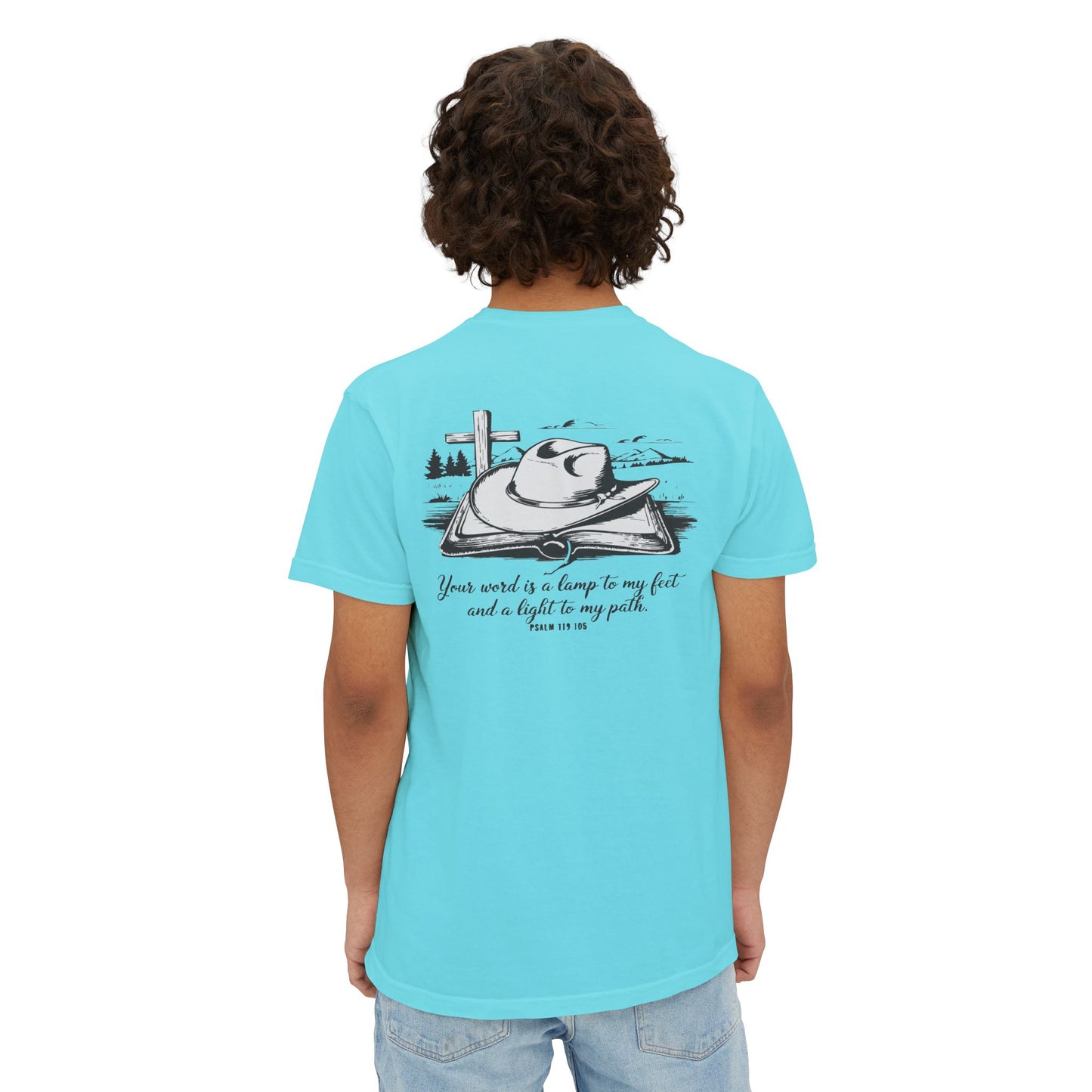 Unisex Pocket T-Shirt with Inspirational Quote - Perfect for Everyday Wear, Gift for Friends and Family, Spiritual Vibes, Summer Outing