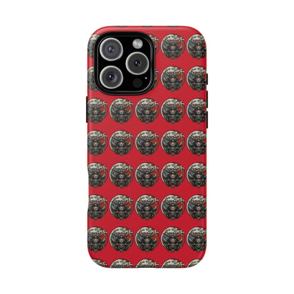 Bold Phone Case, Tough Phone Cover, Red Phone Protector, Unique Gift for Him/Her, Trendy Tech Accessory