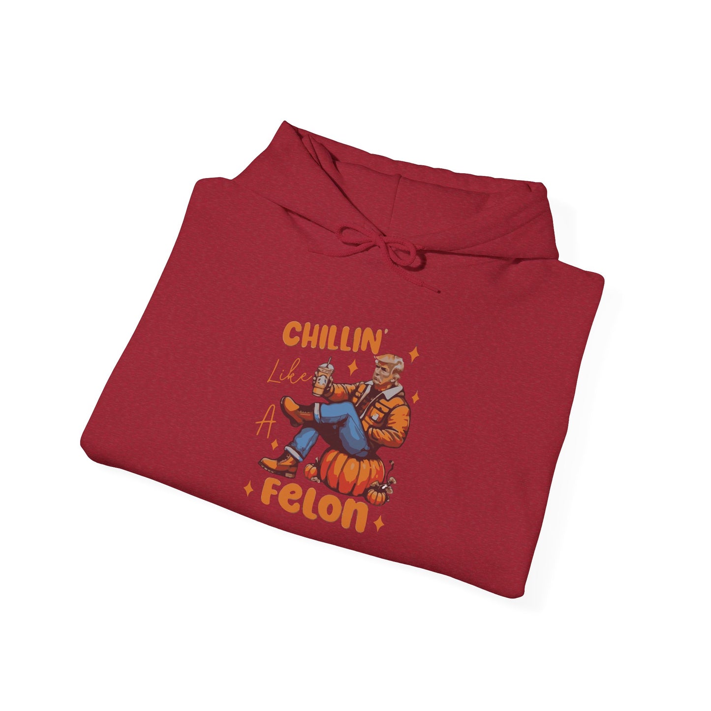 Chillin' Like a Felon Hoodie - Cozy Unisex Sweatshirt for Fall Celebrations