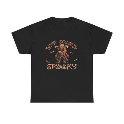 Spooky Cowboy Tee, Unisex Heavy Cotton T-Shirt, Halloween Costume, Fall Fashion, Fun Casual Wear, Gift for Friends, Boot Scootin' [...]