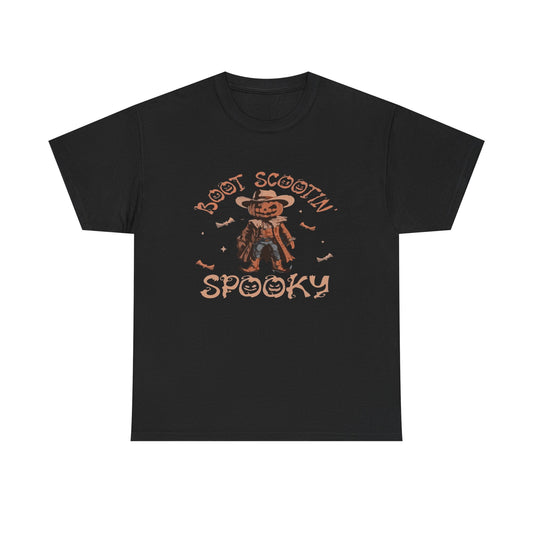 Spooky Cowboy Tee, Unisex Heavy Cotton T-Shirt, Halloween Costume, Fall Fashion, Fun Casual Wear, Gift for Friends, Boot Scootin' [...]
